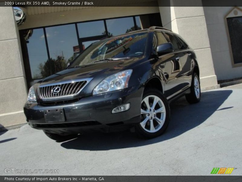 Smokey Granite / Black 2009 Lexus RX 350 AWD