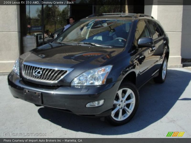 Smokey Granite / Black 2009 Lexus RX 350 AWD