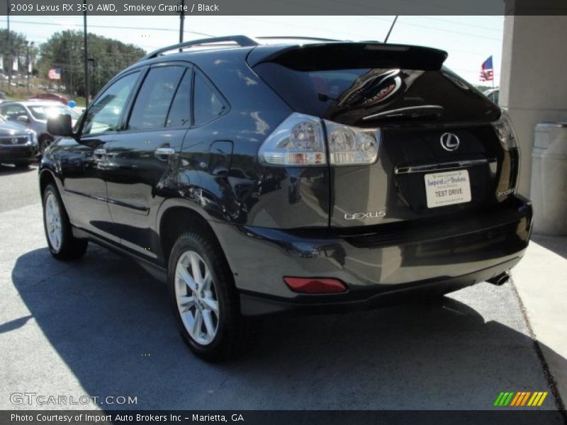 Smokey Granite / Black 2009 Lexus RX 350 AWD