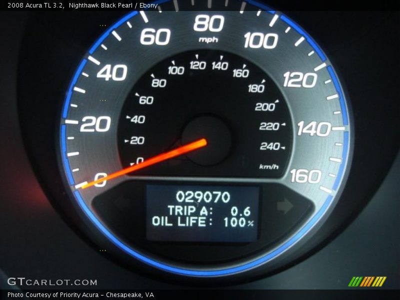 Nighthawk Black Pearl / Ebony 2008 Acura TL 3.2