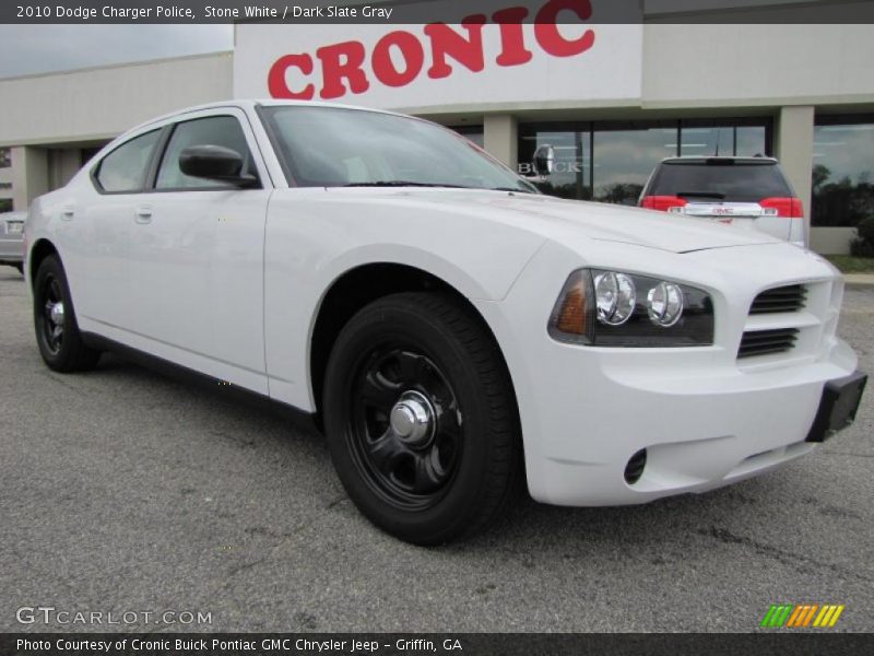 Stone White / Dark Slate Gray 2010 Dodge Charger Police