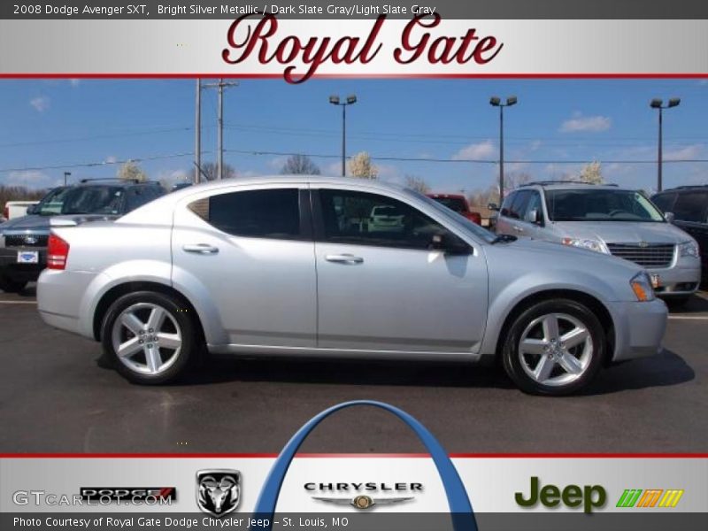 Bright Silver Metallic / Dark Slate Gray/Light Slate Gray 2008 Dodge Avenger SXT