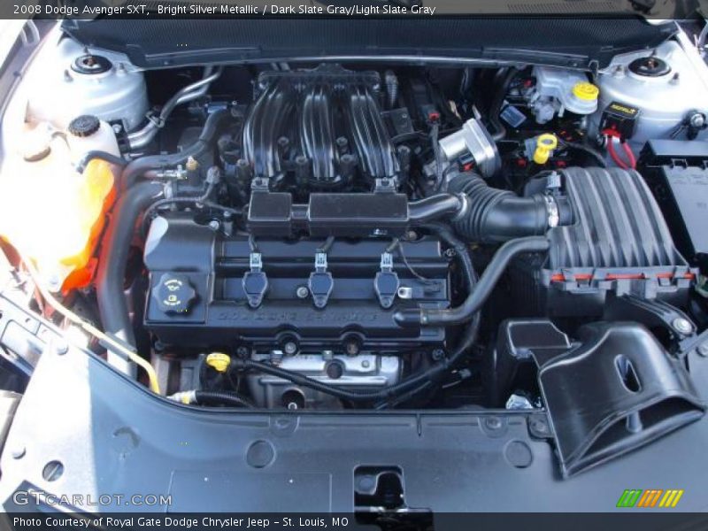 Bright Silver Metallic / Dark Slate Gray/Light Slate Gray 2008 Dodge Avenger SXT
