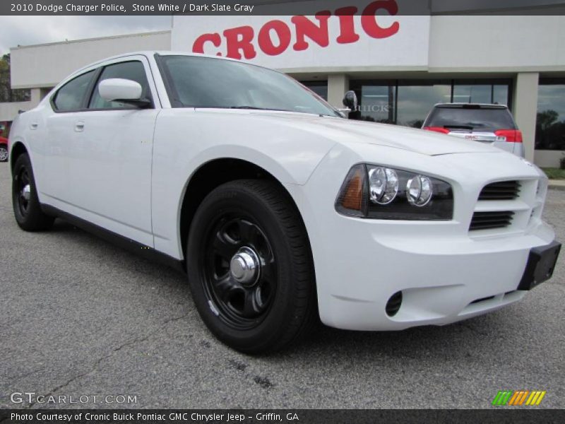 Stone White / Dark Slate Gray 2010 Dodge Charger Police