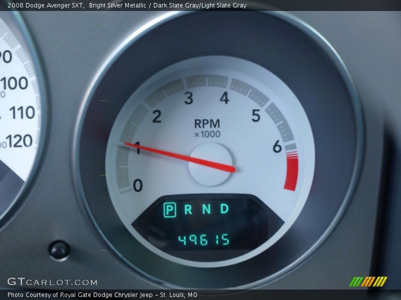 Bright Silver Metallic / Dark Slate Gray/Light Slate Gray 2008 Dodge Avenger SXT