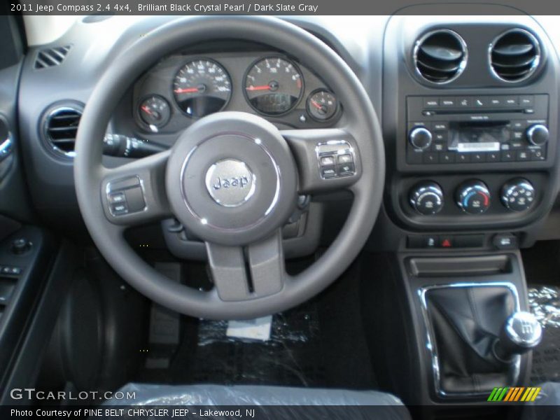 Brilliant Black Crystal Pearl / Dark Slate Gray 2011 Jeep Compass 2.4 4x4