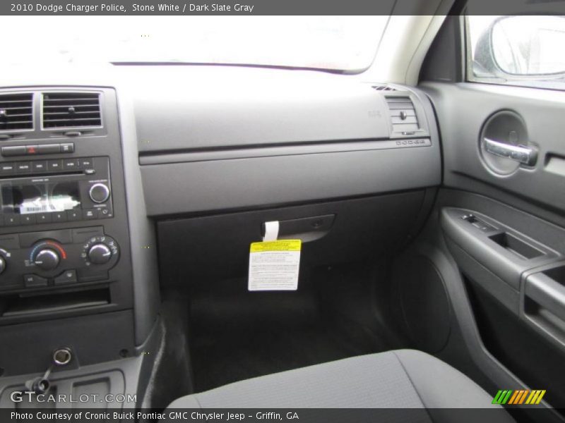 Stone White / Dark Slate Gray 2010 Dodge Charger Police