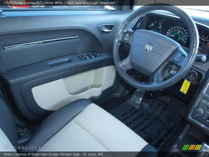 Stone White / Dark Slate Gray/Light Graystone 2009 Dodge Journey R/T
