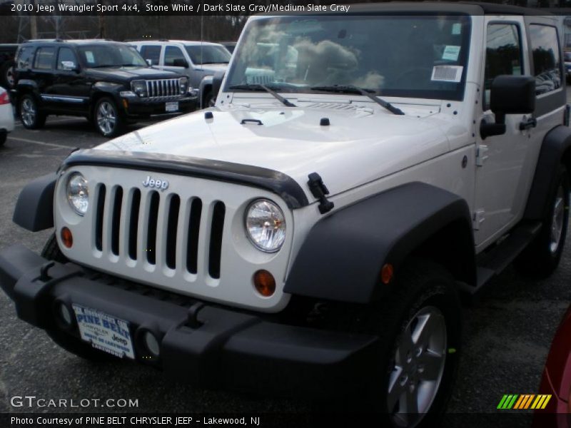 Stone White / Dark Slate Gray/Medium Slate Gray 2010 Jeep Wrangler Sport 4x4