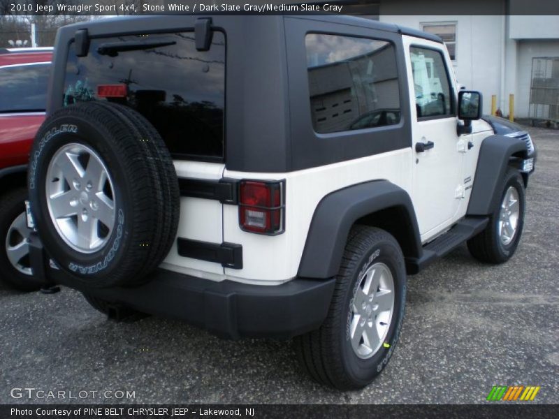Stone White / Dark Slate Gray/Medium Slate Gray 2010 Jeep Wrangler Sport 4x4