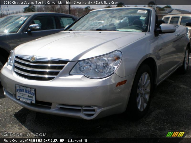 Bright Silver Metallic / Dark Slate Gray 2010 Chrysler Sebring Touring Convertible