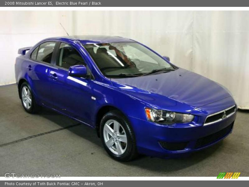 Electric Blue Pearl / Black 2008 Mitsubishi Lancer ES