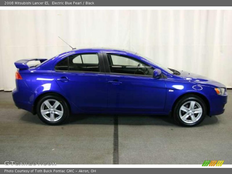 Electric Blue Pearl / Black 2008 Mitsubishi Lancer ES