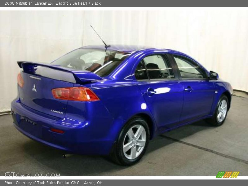Electric Blue Pearl / Black 2008 Mitsubishi Lancer ES