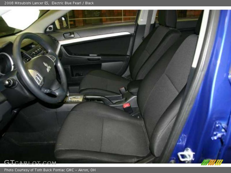 Electric Blue Pearl / Black 2008 Mitsubishi Lancer ES