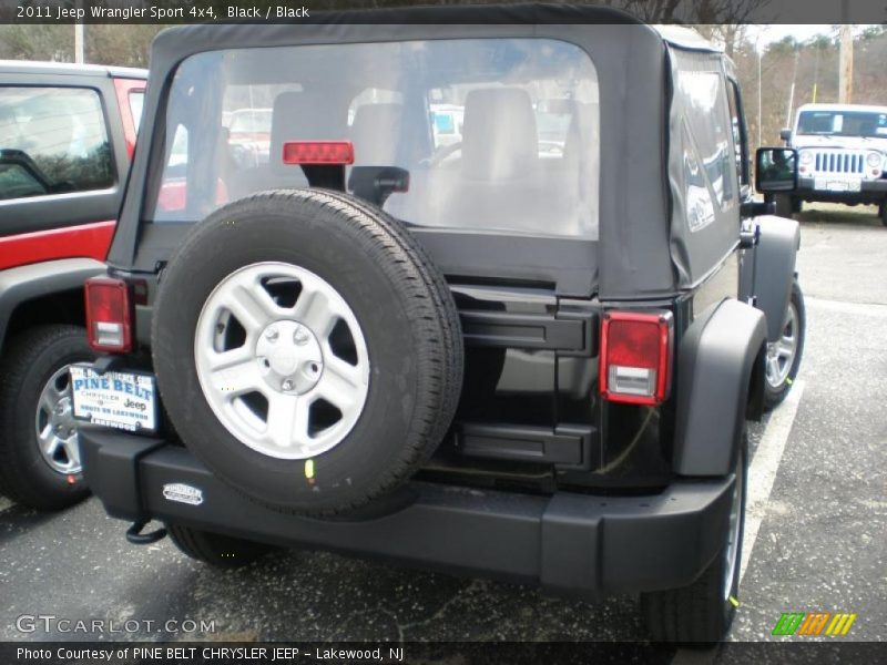 Black / Black 2011 Jeep Wrangler Sport 4x4