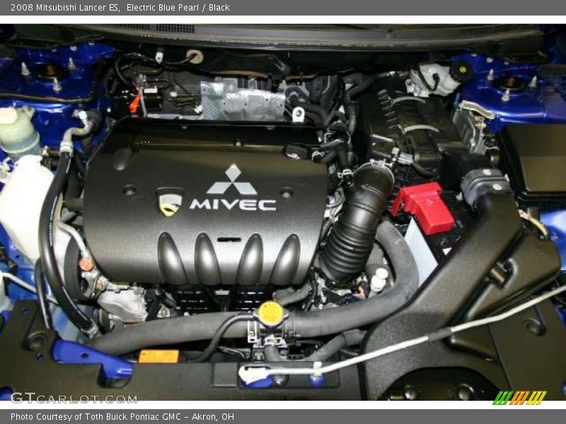 Electric Blue Pearl / Black 2008 Mitsubishi Lancer ES