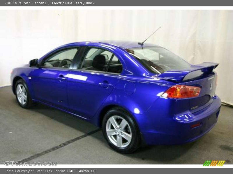 Electric Blue Pearl / Black 2008 Mitsubishi Lancer ES