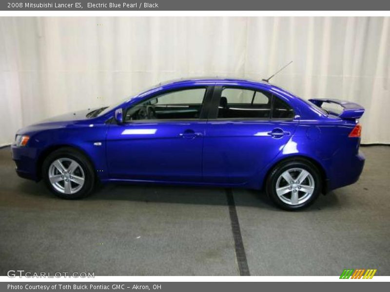 Electric Blue Pearl / Black 2008 Mitsubishi Lancer ES
