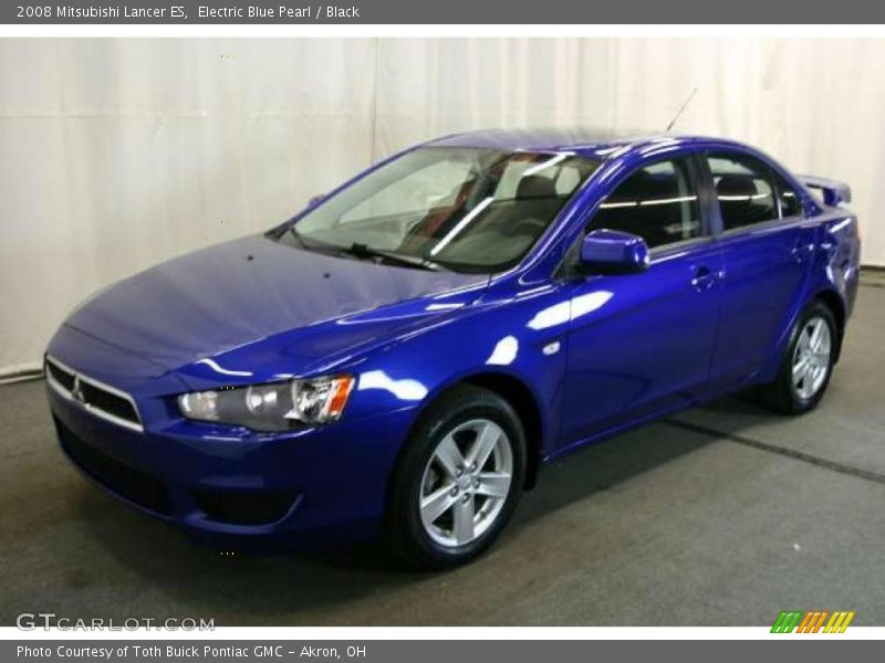 Electric Blue Pearl / Black 2008 Mitsubishi Lancer ES