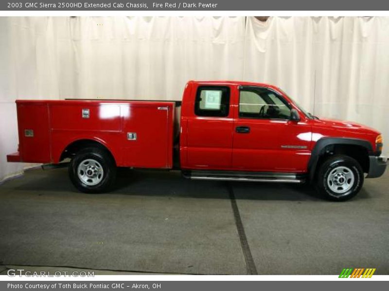 Fire Red / Dark Pewter 2003 GMC Sierra 2500HD Extended Cab Chassis
