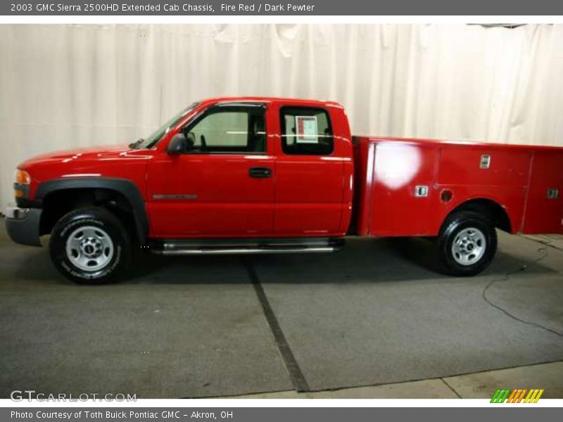 Fire Red / Dark Pewter 2003 GMC Sierra 2500HD Extended Cab Chassis