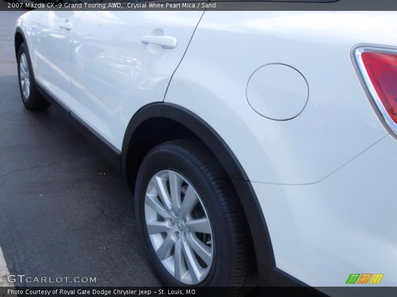 Crystal White Pearl Mica / Sand 2007 Mazda CX-9 Grand Touring AWD