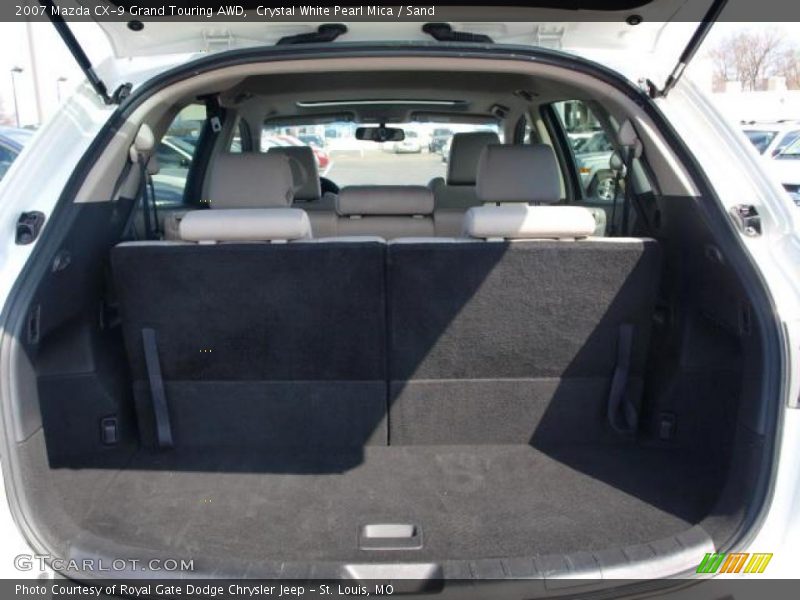 Crystal White Pearl Mica / Sand 2007 Mazda CX-9 Grand Touring AWD