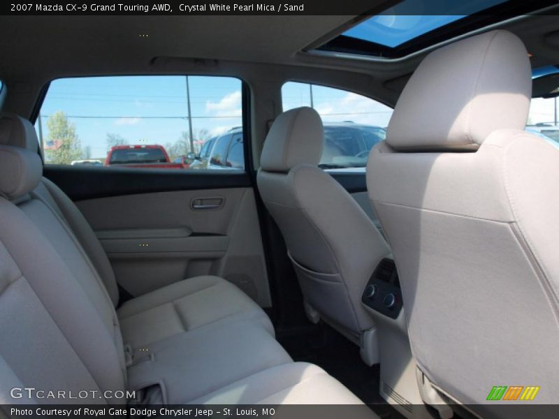 Crystal White Pearl Mica / Sand 2007 Mazda CX-9 Grand Touring AWD