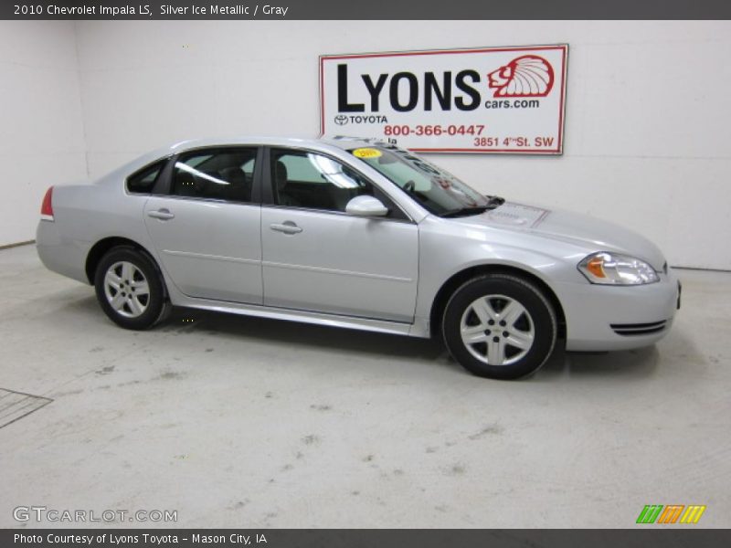 Silver Ice Metallic / Gray 2010 Chevrolet Impala LS