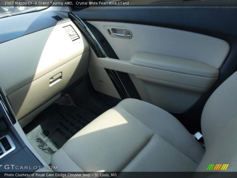 Crystal White Pearl Mica / Sand 2007 Mazda CX-9 Grand Touring AWD
