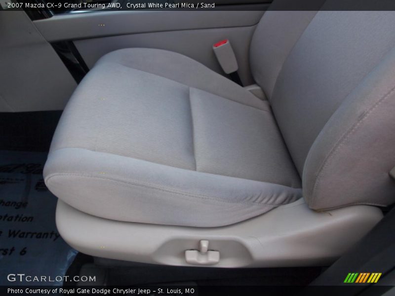 Crystal White Pearl Mica / Sand 2007 Mazda CX-9 Grand Touring AWD