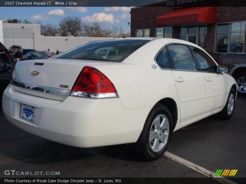 White / Gray 2007 Chevrolet Impala LT