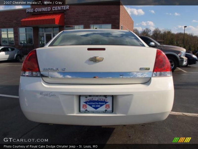 White / Gray 2007 Chevrolet Impala LT