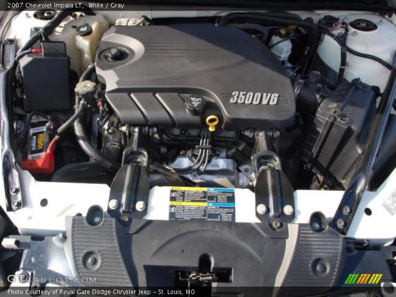 White / Gray 2007 Chevrolet Impala LT