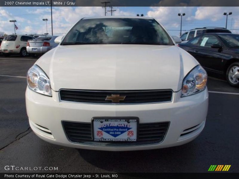 White / Gray 2007 Chevrolet Impala LT