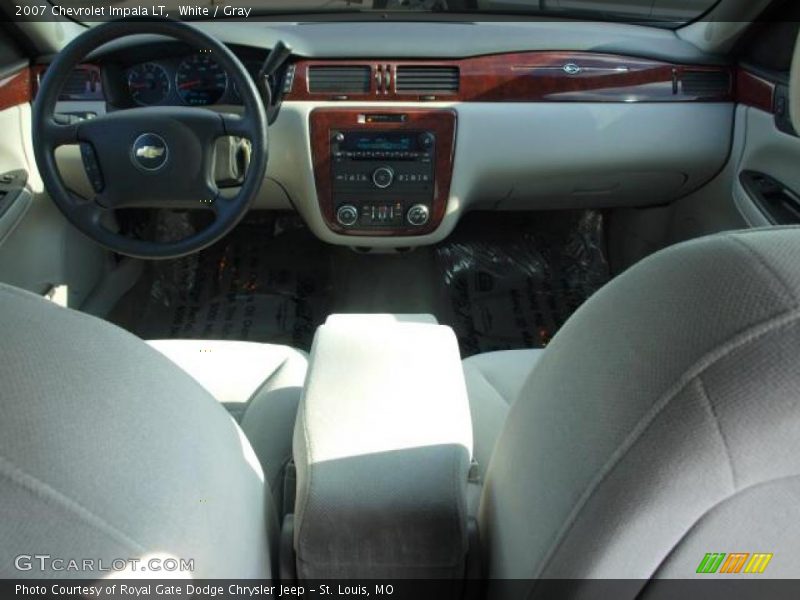 White / Gray 2007 Chevrolet Impala LT