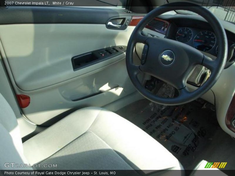 White / Gray 2007 Chevrolet Impala LT