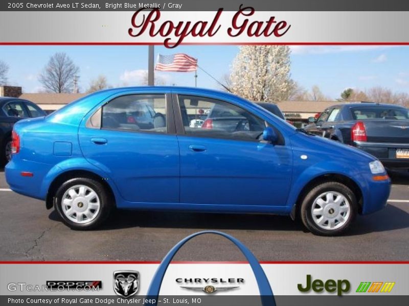 Bright Blue Metallic / Gray 2005 Chevrolet Aveo LT Sedan