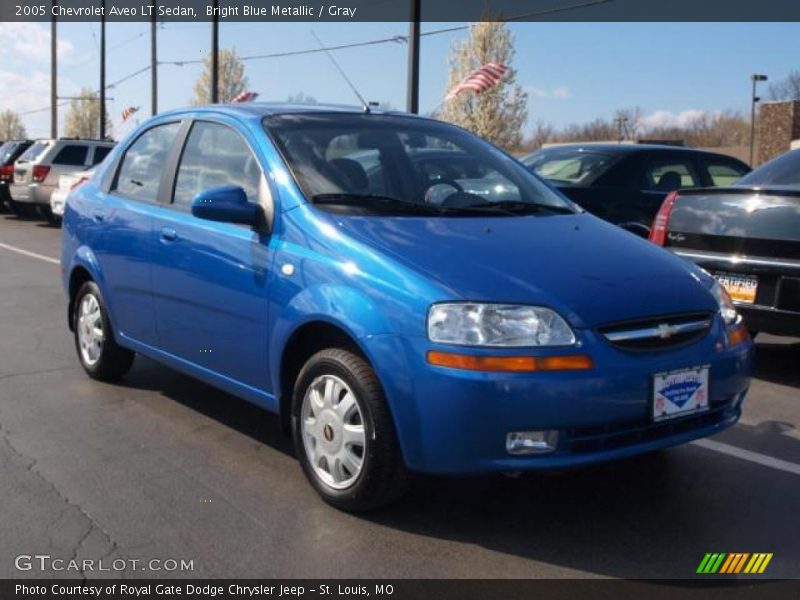 Bright Blue Metallic / Gray 2005 Chevrolet Aveo LT Sedan