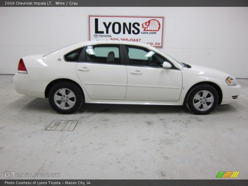 White / Gray 2009 Chevrolet Impala LT