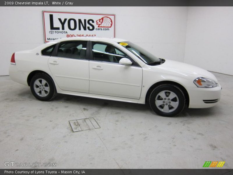 White / Gray 2009 Chevrolet Impala LT