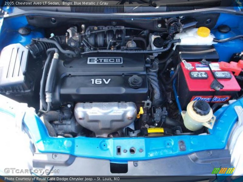  2005 Aveo LT Sedan Engine - 1.6L DOHC 16V 4 Cylinder