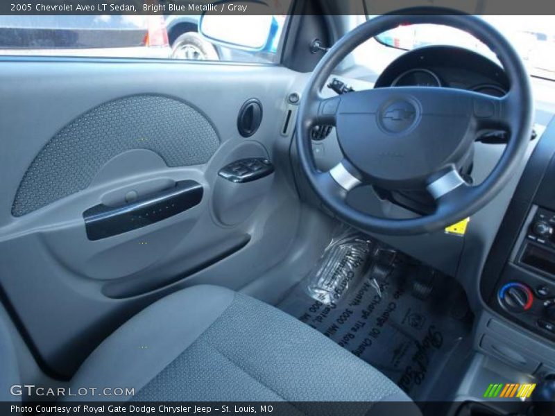 Bright Blue Metallic / Gray 2005 Chevrolet Aveo LT Sedan