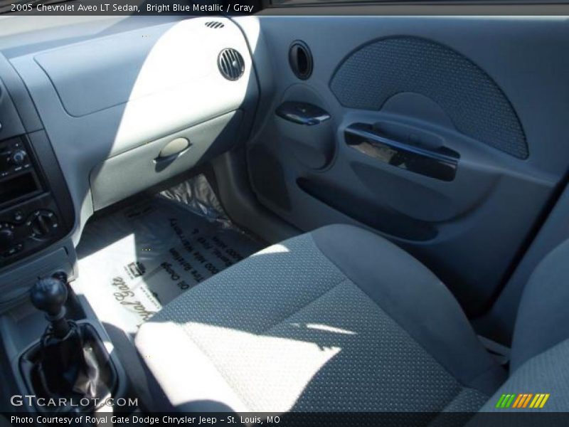Bright Blue Metallic / Gray 2005 Chevrolet Aveo LT Sedan