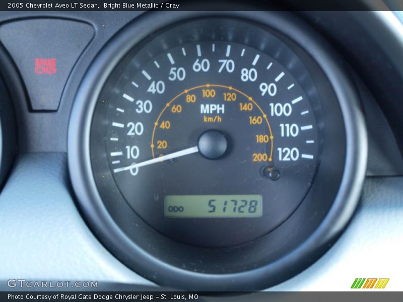 Bright Blue Metallic / Gray 2005 Chevrolet Aveo LT Sedan