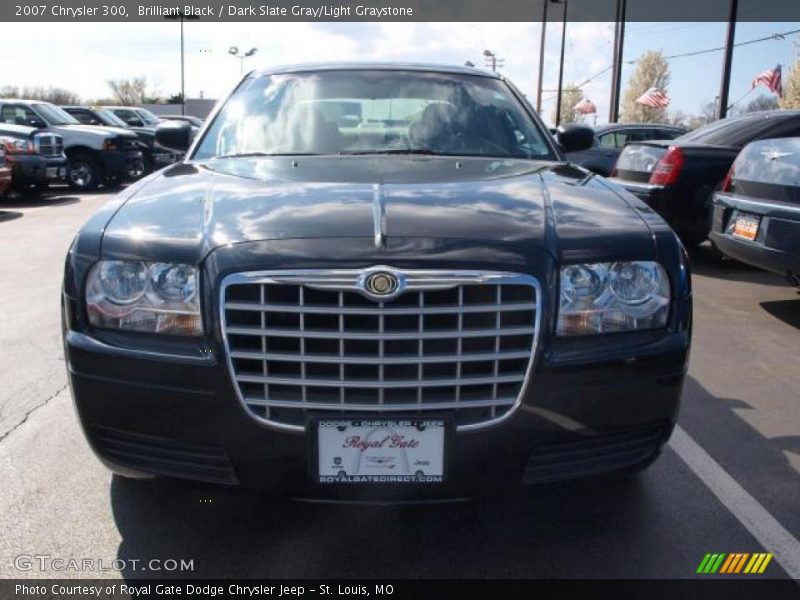 Brilliant Black / Dark Slate Gray/Light Graystone 2007 Chrysler 300