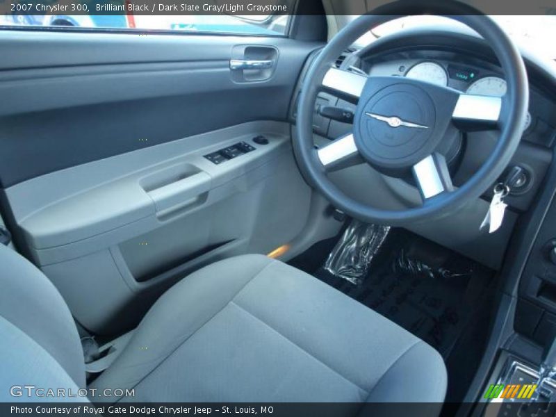Brilliant Black / Dark Slate Gray/Light Graystone 2007 Chrysler 300