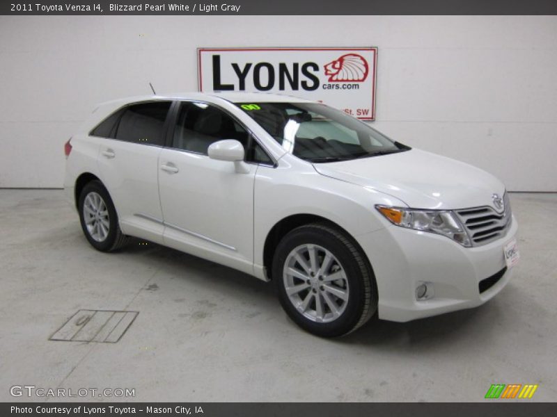 Blizzard Pearl White / Light Gray 2011 Toyota Venza I4