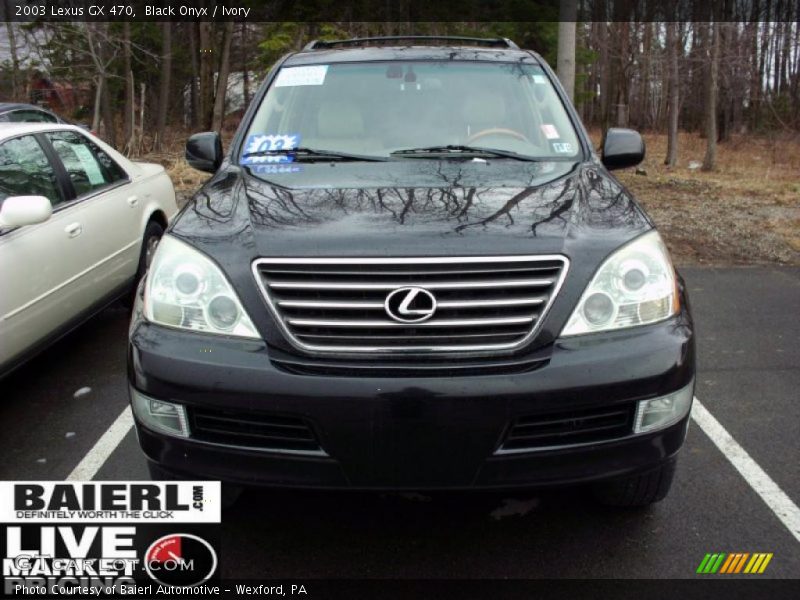 Black Onyx / Ivory 2003 Lexus GX 470